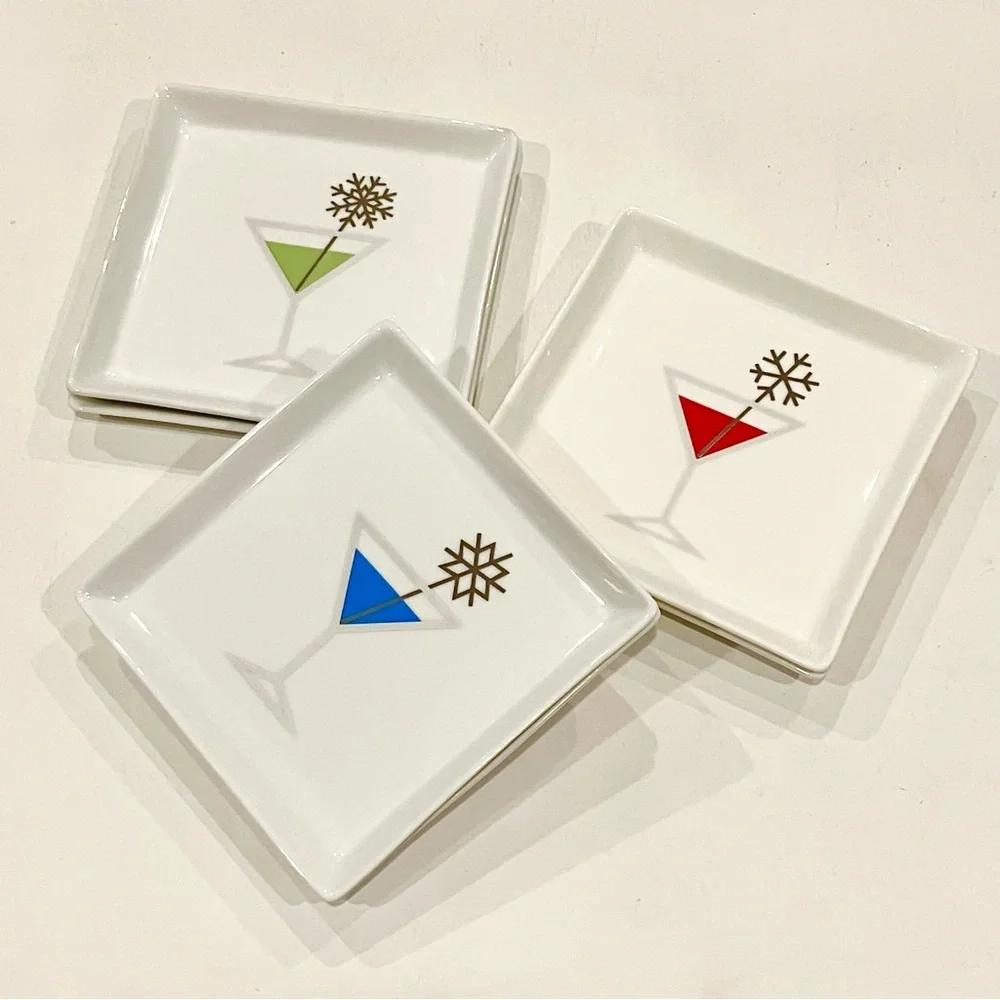 Crate&Barrel | Set of 6 Jack Frost Appetizer Plates